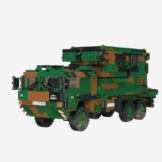 BlueBrixx Pro 107894 – Patriot System Feuerleitstand, Bundeswehr aus Klemmbausteinen mit 1455 Bauelementen - 1