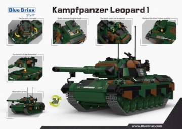 BlueBrixx Leopard 1 Panzer Bundeswehr 107934 Moc