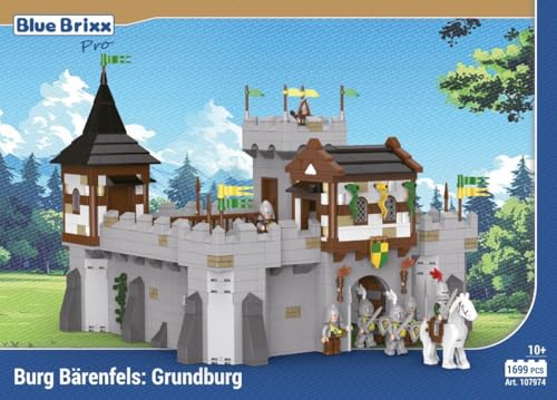 BlueBrixx Pro 107974 – Burg Bärenfels: Grundburg