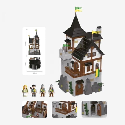 BlueBrixx Pro 107975 – Burg Bärenfels: Bergfried Teile