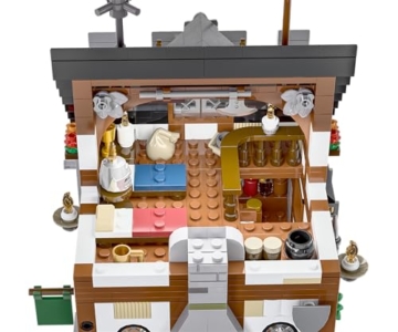 BlueBrixx Pro 108034 – Burg Bärenfels: Gasthaus aus Klemmbausteinen mit 1041 Bauelementen. Kompatibel mit Anderen Klemmbausteinen. Lieferung in Originalverpackung. - 5