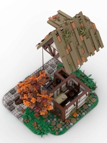 BlueBrixx Pro 108056 Mittelalterliche Fischerhütte