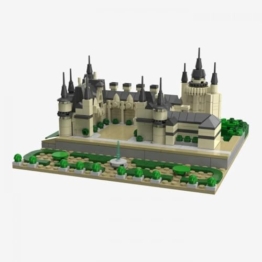 BlueBrixx Pro 108078 – Schloss Ussé, 600 Klemmbausteine, BlueBrixx Schloss-Set, Geschenk für Architektur und Mittelalter Fans, Bausteine der Pro-Serie - 1