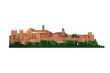 BlueBrixx Pro 108079 – Alhambra, Architektur-Modell, 2105 Klemmbausteine, Geschenk für Architekturfans, Standardsteine, Bausteine der Architektur-Serie - 3