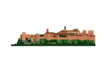BlueBrixx Pro 108079 – Alhambra, Architektur-Modell, 2105 Klemmbausteine, Geschenk für Architekturfans, Standardsteine, Bausteine der Architektur-Serie - 4