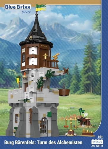 BlueBrixx Pro 108111 Burg Bärenfels: Turm des Alchemisten Box