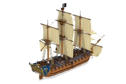 BlueBrixx Pro 108170 Blackbeards Piratenschiff Queen Anne's Revenge