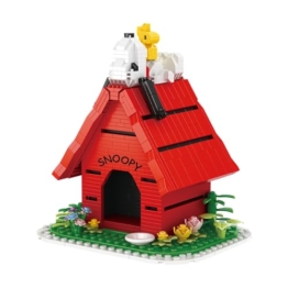 BlueBrixx Pro 108217 – Snoopy auf Hundehütte (Diamond Blocks)