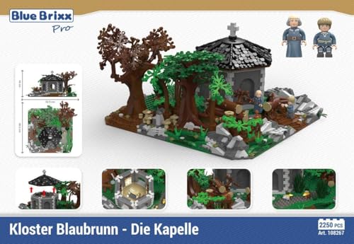 BlueBrixx Pro 108267 – Kloster Blaubrunn - Die Kapelle aus Klemmbausteinen