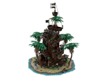BlueBrixx Pirateninsel: Hafenkneipe Pro Set 108326 Moc