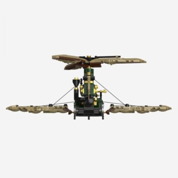 BlueBrixx Pro 108349 - Steampunk Helidroschke, 540 Klemmbausteine, Steampunk-Set, Geschenk für Steampunk Fans, Standardsteine, Bausteine der Steampunk-Serie - 4
