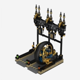 BlueBrixx Pro 108350 - Steampunk Monowheel Set