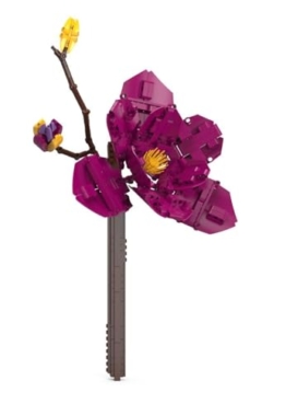 BlueBrixx Pro 108362 – Purpur-Magnolie aus Klemmbausteinen mit 407 Bauelementen - 1