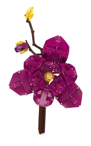 BlueBrixx Pro 108362 – Purpur-Magnolie aus Klemmbausteinen mit 407 Bauelementen - 2