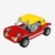 BlueBrixx Pro 108384 – Roter Buggy mit gelbem Dach, 712 Klemmbausteine, Auto-Set Geschenk für Fans von Fahrzeugen, Standardsteine, Bausteine der Fahrzeug-Serie - 1