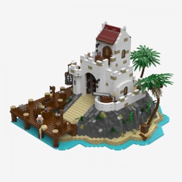 BlueBrixx Legenden der Schatzküste Hafen Pro Set 108386 Modell