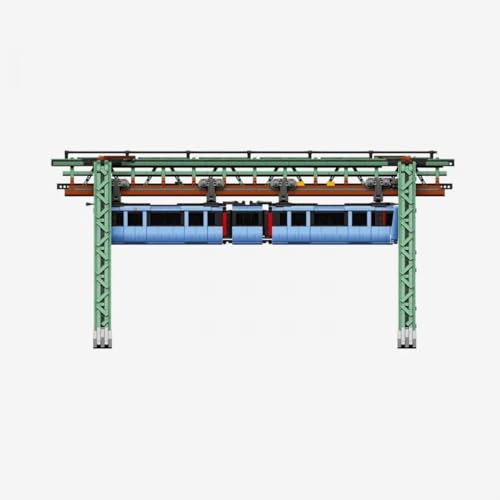 BlueBrixx Pro 108474 – Wuppertaler Schwebebahn aus 5744 Bausteinen