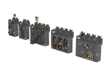 BlueBrixx Pro 108475 – Festung Rabenstein: Mauererweiterung aus Klemmbausteinen mit 856 Bauelementen. Kompatibel mit Anderen Klemmbausteinen. Lieferung in Originalverpackung. - 3