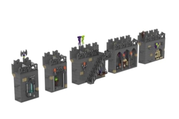 BlueBrixx Pro 108475 – Festung Rabenstein: Mauererweiterung aus Klemmbausteinen mit 856 Bauelementen. Kompatibel mit Anderen Klemmbausteinen. Lieferung in Originalverpackung. - 4