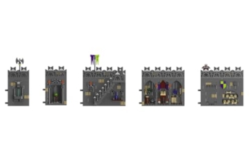 BlueBrixx Pro 108475 – Festung Rabenstein: Mauererweiterung aus Klemmbausteinen mit 856 Bauelementen. Kompatibel mit Anderen Klemmbausteinen. Lieferung in Originalverpackung. - 5