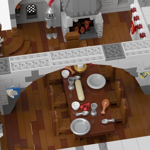 BlueBrixx Pro 108481 – Die Normannenburg als Turmburg Innenleben