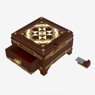 BlueBrixx Pro 108495 – Die drei ??? Geheimfachkiste mit 651 Teile Bausatz