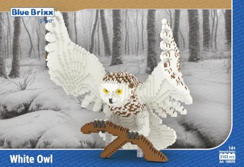 BlueBrixx Pro Schnee-Eule (Diamond Blocks) 108595