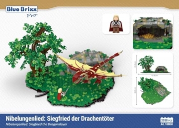 BlueBrixx Pro 108650 – Siegfried der Drachentöter Box Rückseite