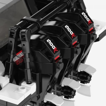 BlueBrixx Pro 108668 - Brabus Shadow 1500 XC Cross Cabin, 1899 Technikbausteine, Boot-Set, Geschenk für Rennboot Fans, Standardsteine, Bausteine der Brabus-Serie - 6