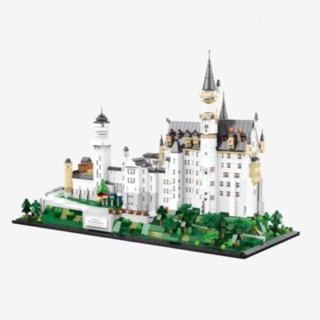 BlueBrixx Pro 108686 – Schloss Neuschwanstein (Größe M) aus Klemmbausteinen mit 3797 Bauelementen. - 2