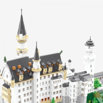 BlueBrixx Pro 108686 – Schloss Neuschwanstein (Größe M) aus Klemmbausteinen mit 3797 Bauelementen. - 6