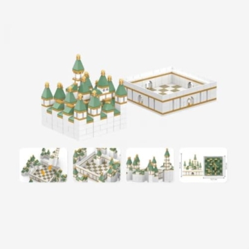 BlueBrixx Pro 108691-3D-Puzzle: Stadt, 477 Klemmbausteine, 3D-Puzzle-Set, Geschenk für Puzzle-Fans, Standardsteine, Bausteine der Pro-Serie - 2
