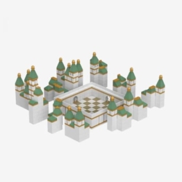 BlueBrixx Pro 108691-3D-Puzzle: Stadt, 477 Klemmbausteine, 3D-Puzzle-Set, Geschenk für Puzzle-Fans, Standardsteine, Bausteine der Pro-Serie - 1