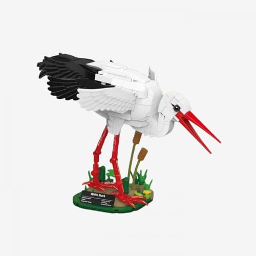 BlueBrixx Pro 108697 – Weißstorch aus Klemmbausteinen