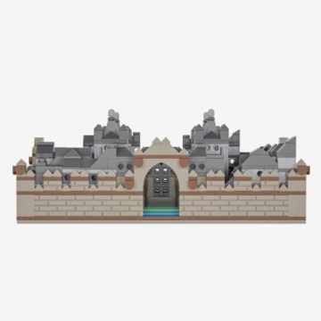BlueBrixx Pro 108698-3D-Puzzle: Wasserburg, 1912 Klemmbausteine, 3D-Puzzle-Set, Geschenk für Fans, Standardsteine, Bausteine der Pro-Serie - 3