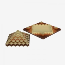 BlueBrixx Pro 108704-3D-Puzzle: Pyramide, 522 Klemmbausteine, 3D-Puzzle-Set, Geschenk für Puzzle-Fans, Standardsteine, Bausteine der Pro-Serie - 1