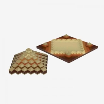 BlueBrixx Pro 108704-3D-Puzzle: Pyramide, 522 Klemmbausteine, 3D-Puzzle-Set, Geschenk für Puzzle-Fans, Standardsteine, Bausteine der Pro-Serie - 1