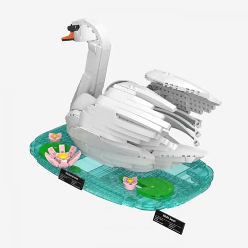 BlueBrixx Pro 108707 – Höckerschwan aus 1191 Klemmbausteinen