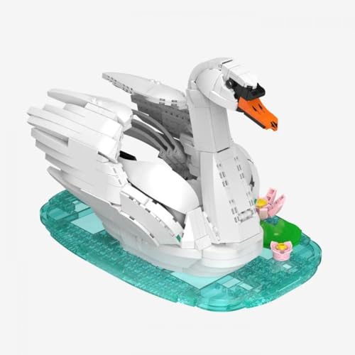 BlueBrixx Pro 108707 – Höckerschwan aus 1191 Klemmbausteinen