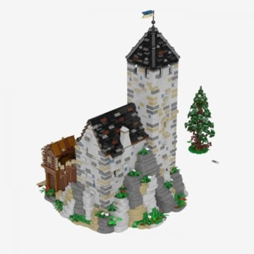 BlueBrixx Burg Blaustein: Bergfried-Erweiterung Pro 108713 Klemmbausteine
