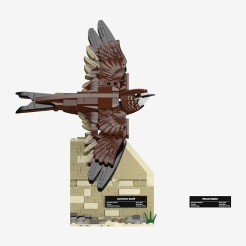 BlueBrixx Pro 108723 – Mauersegler aus 398 Klemmbausteinen