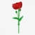 BlueBrixx Pro 108724 – Roter Klatschmohn aus Klemmbausteinen mit 111 Bauelementen - 3