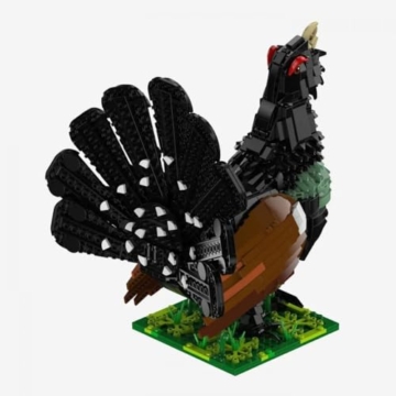 BlueBrixx Pro 108728 – Auerhahn – Klemmbausteine-Tiere – 1166 Teile – Vogel Baustein Set - 3