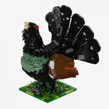 BlueBrixx Pro 108728 – Auerhahn – Klemmbausteine-Tiere – 1166 Teile – Vogel Baustein Set - 1