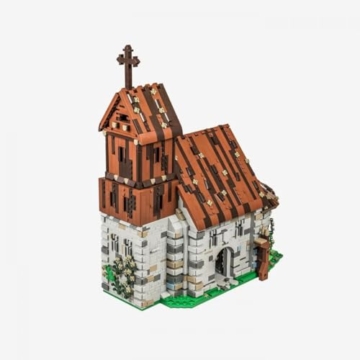 BlueBrixx Pro 108729 – Alte Kirche aus Klemmbausteinen mit 5556 Bauelementen - 1