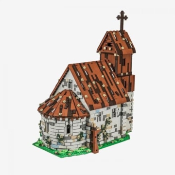 BlueBrixx Pro 108729 – Alte Kirche aus Klemmbausteinen mit 5556 Bauelementen - 5
