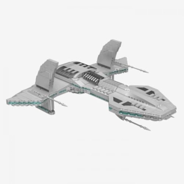 BlueBrixx Pro 108746 – Stargate Asgardschiff O'Neill Klasse aus Klemmbausteinen mit 1407 Bauelementen - 3