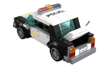 BlueBrixx Pro 108748 – Die DREI ??? - Kids: Kommissar Reynolds mit Einsatzfahrzeug mit 254 Bauelementen - 5
