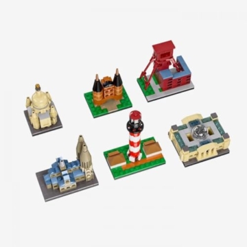 BlueBrixx Pro 108792 – Mini Architektur Serie 4 Kollektion aus Klemmbausteinen mit 586 Bauelementen - 2
