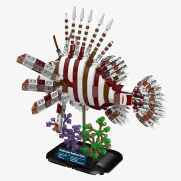 BlueBrixx Pro 108796 – Pazifischer Rotfeuerfisch aus Klemmbausteinen mit 583 Bauelementen - 4